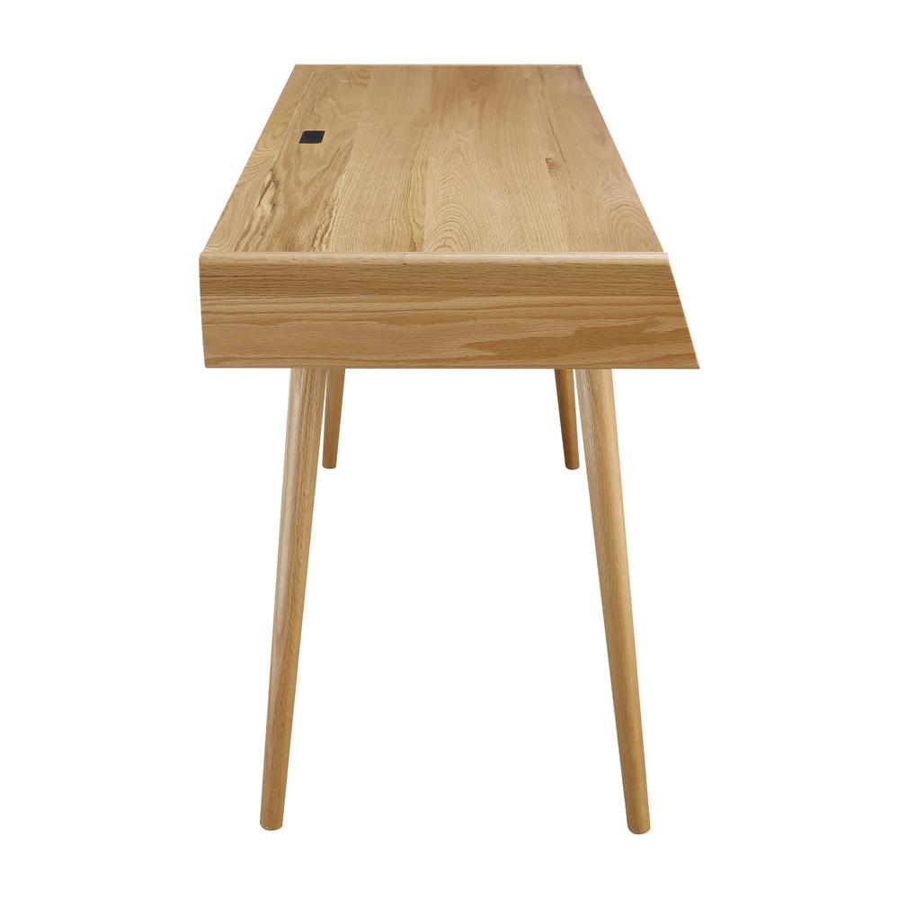 Freedom Desk with USB Ports Made of Solid American Oak