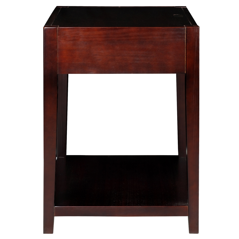 Notre Dame Night Stand with Usb Port-Espresso