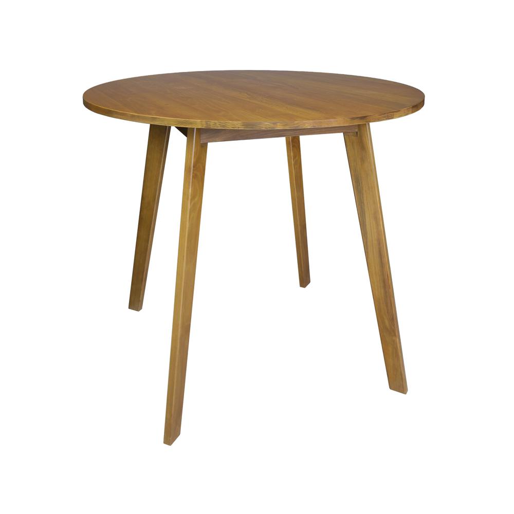 Genuine 36″ Round Dining Table with Solid American Gum – Harvest Gold