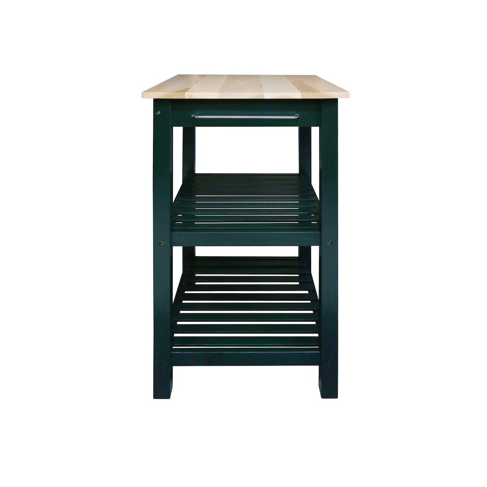 Sunrise Kitchen Island with Solid Wood Top