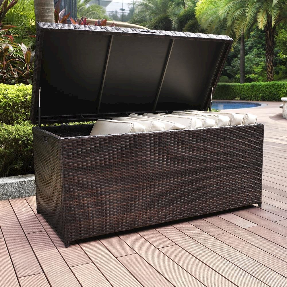 Palm Harbor Wicker Outdoor Storage Box