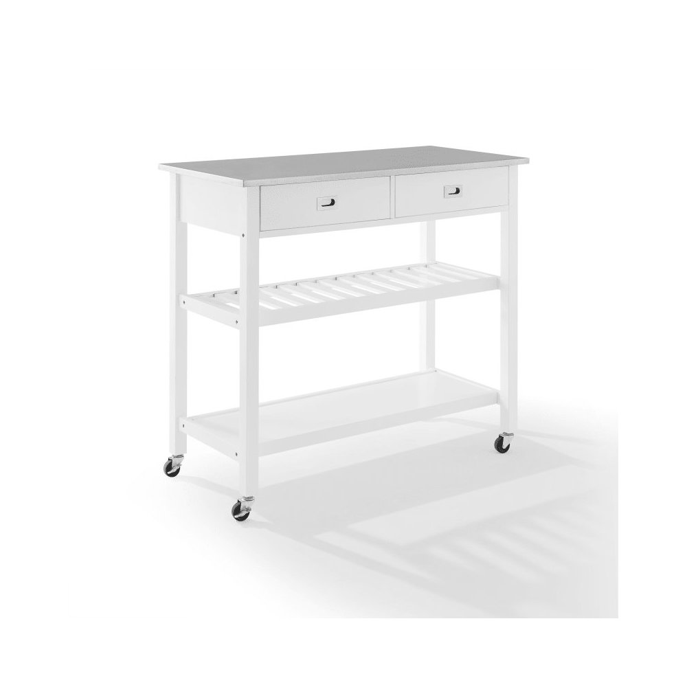 Chloe Stainless Steel Top Kitchen Island/Cart