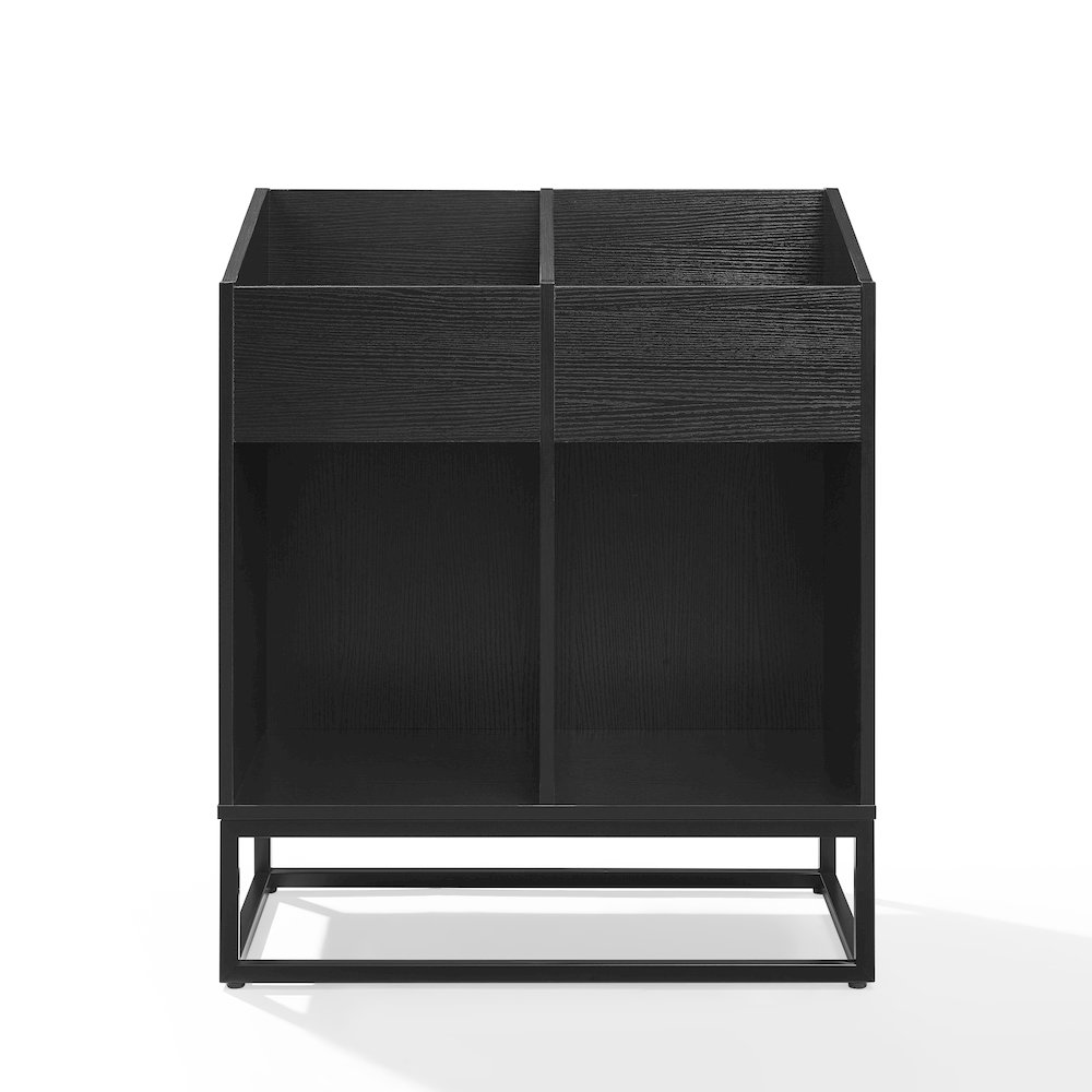 Enzo Medium Record Storage Stand In Black