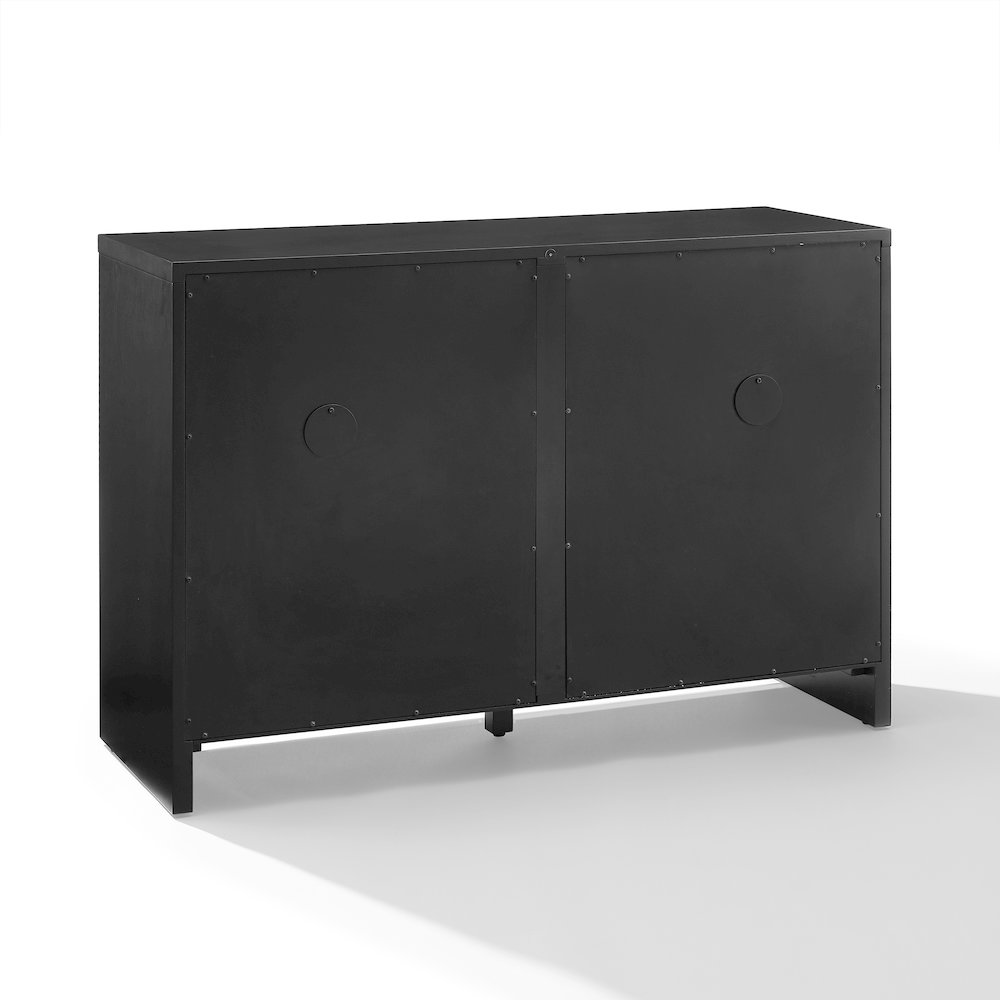 Kenji Record Storage Media Console In Black