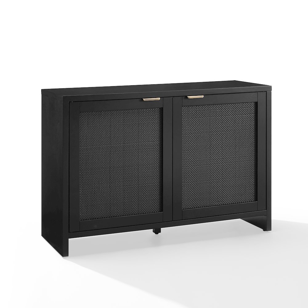 Kenji Record Storage Media Console In Black