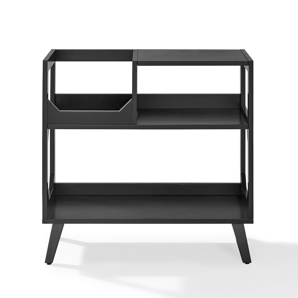 Asheville Medium Record Storage Console Black