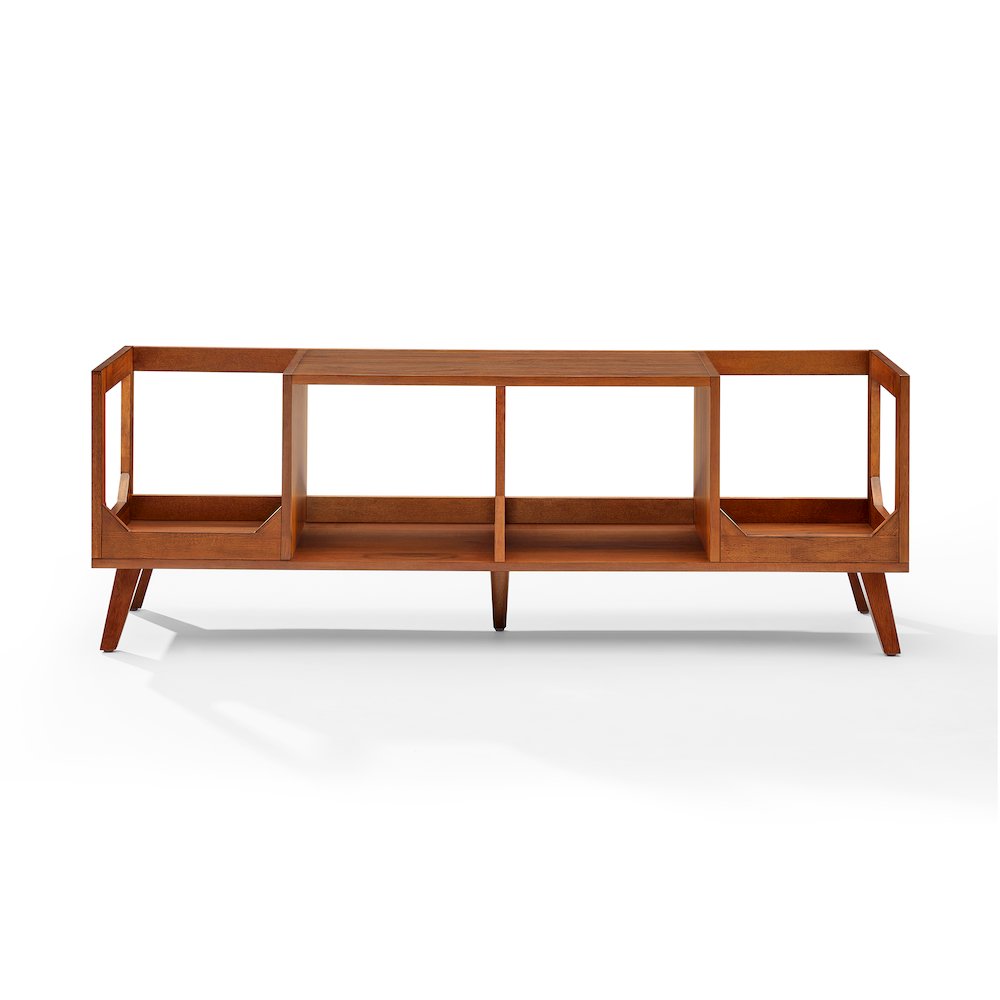 Asheville Low Record Storage Console Walnut