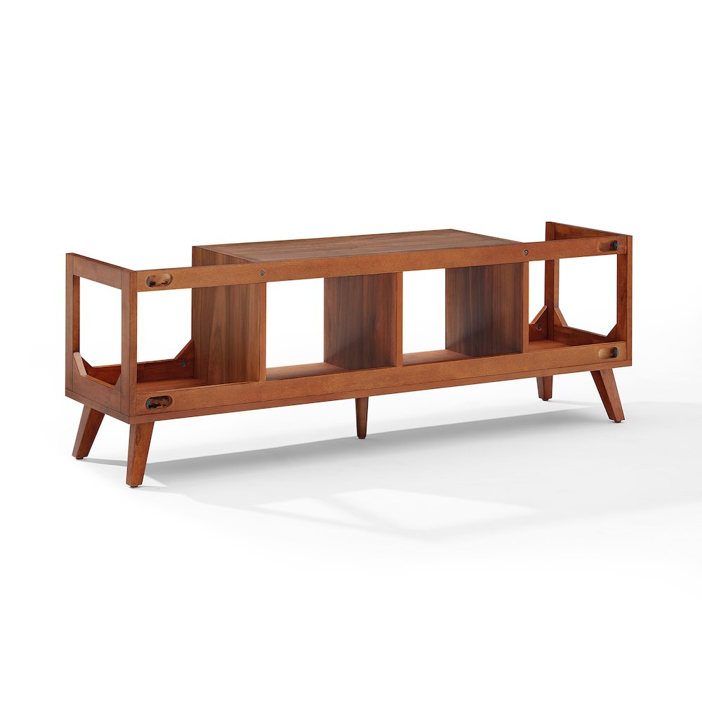 Asheville Low Record Storage Console Walnut