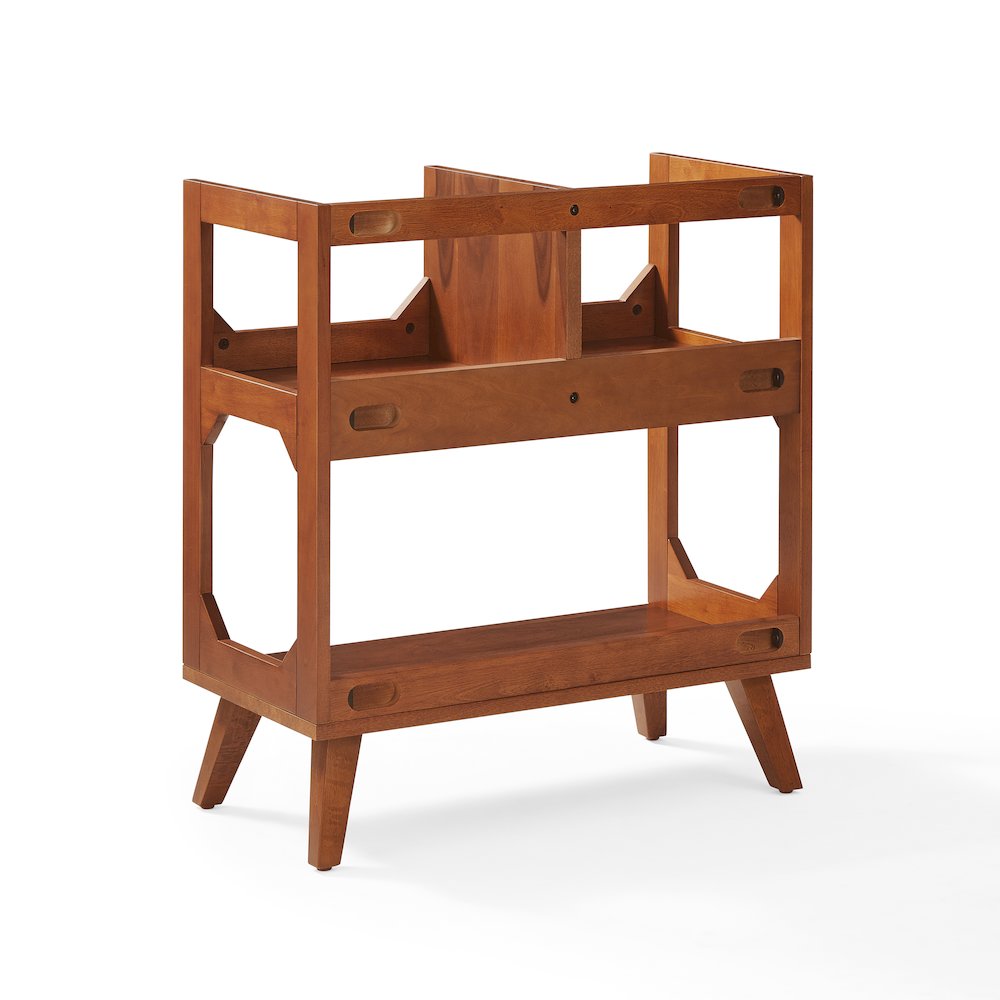 Asheville Medium Record Storage Stand In Walnut