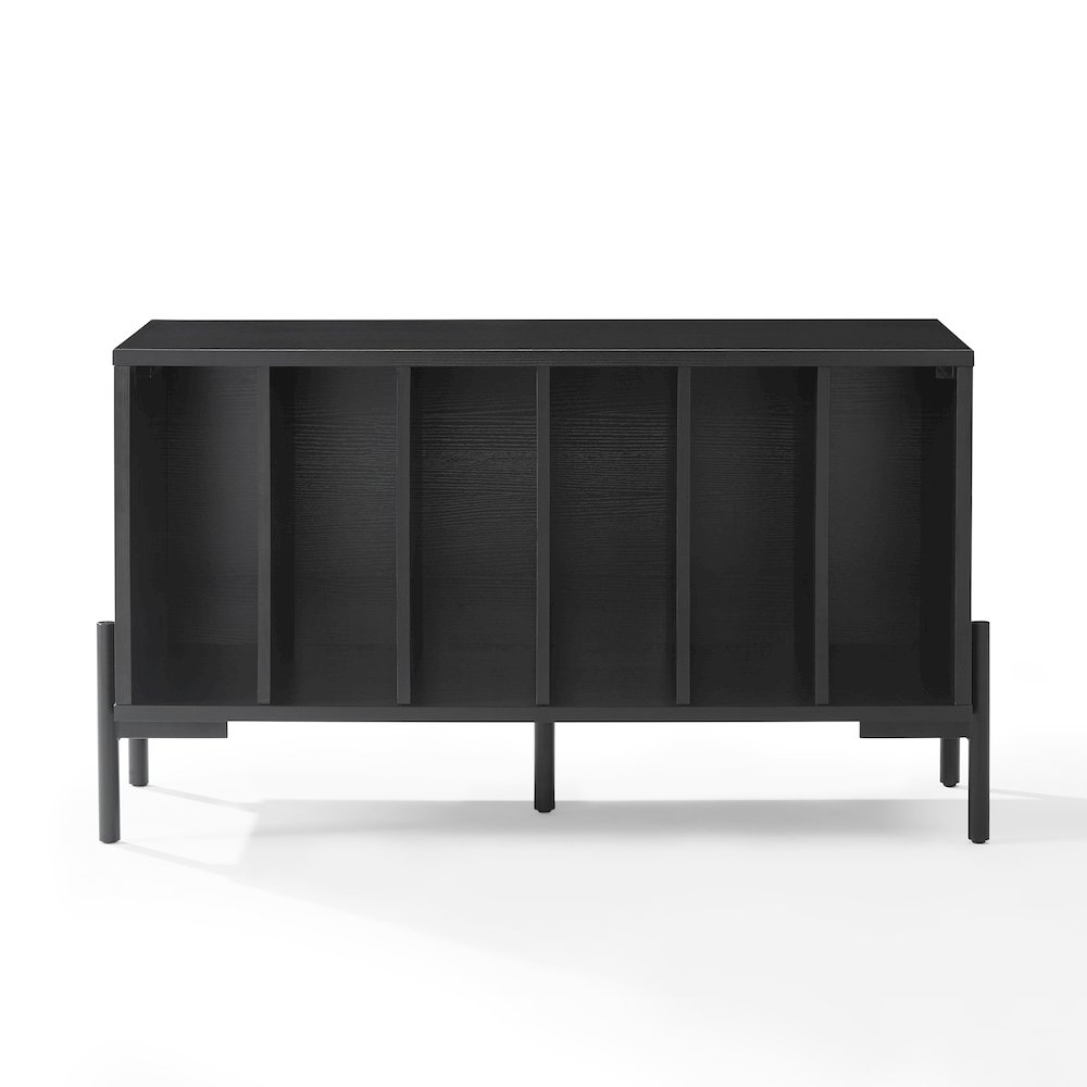 Greenwich Medium Record Storage Console In Black
