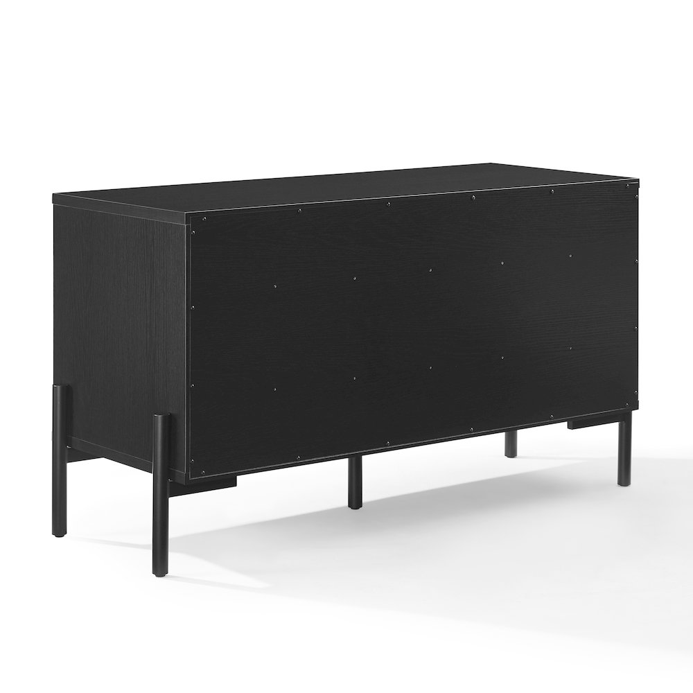 Greenwich Medium Record Storage Console In Black