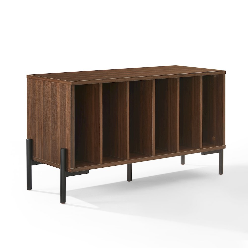 Greenwich Medium Record Storage Console In Walnut