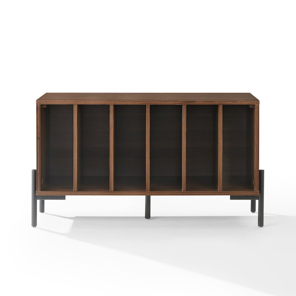 Greenwich Medium Record Storage Console In Walnut