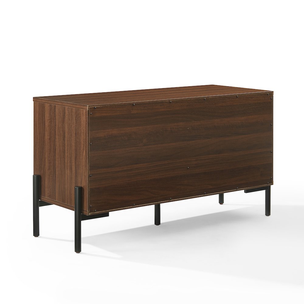 Greenwich Medium Record Storage Console In Walnut