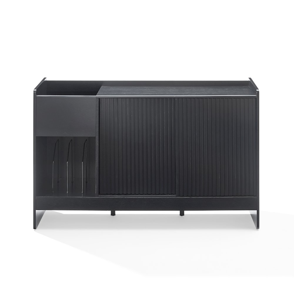 Cameron Corner Record Player Cabinet With Vinyl Storage Brown