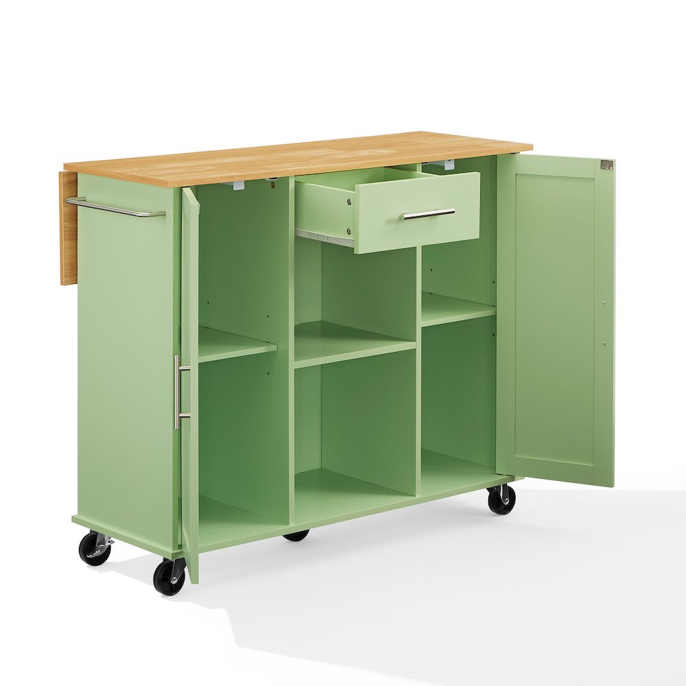 Stella Kitchen Cart In Mint