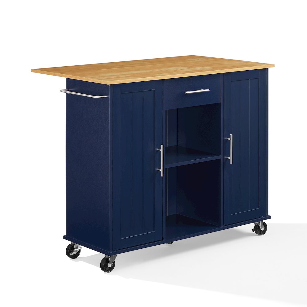 Stella Kitchen Cart In Navy