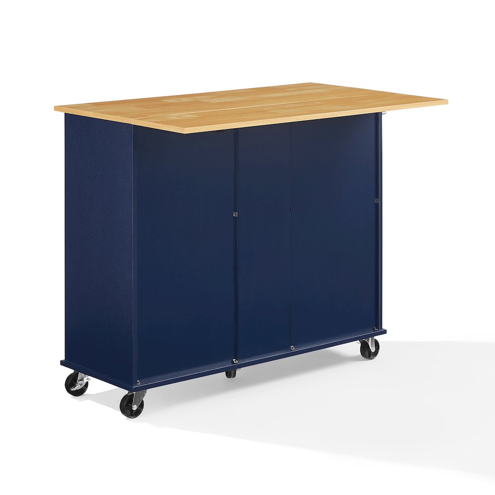 Stella Kitchen Cart In Navy