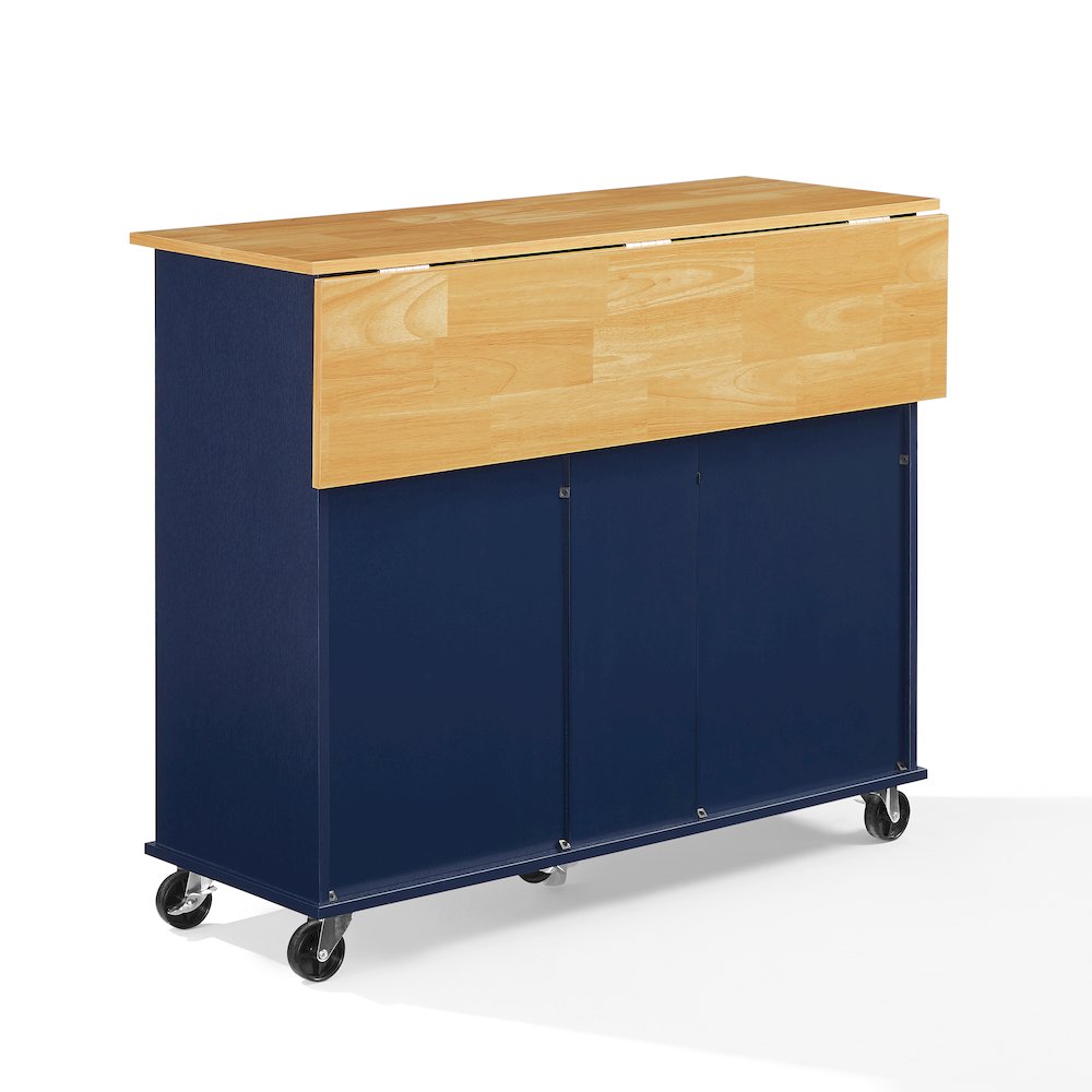 Stella Kitchen Cart In Navy
