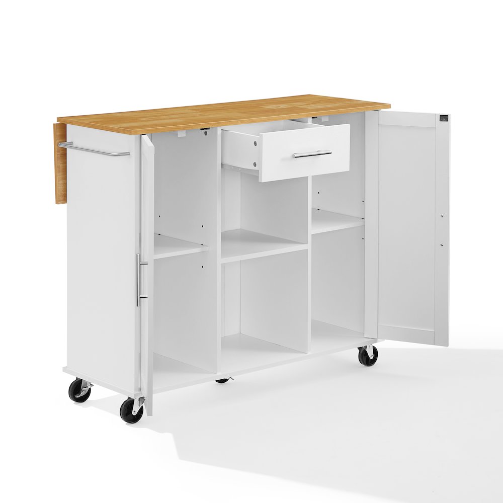 Stella Kitchen Cart In White