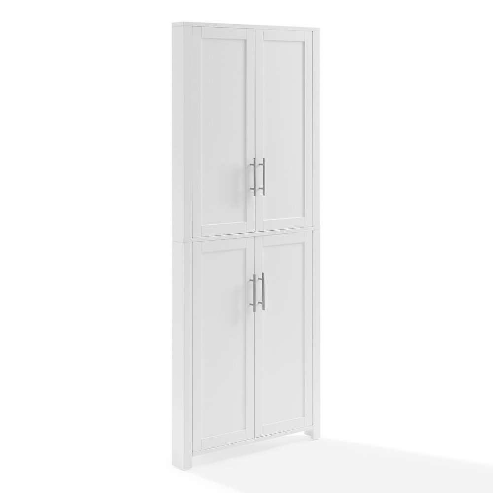 Savannah Corner Pantry White