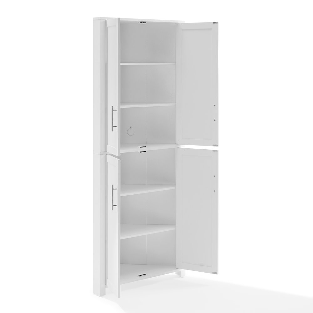 Savannah Corner Pantry White
