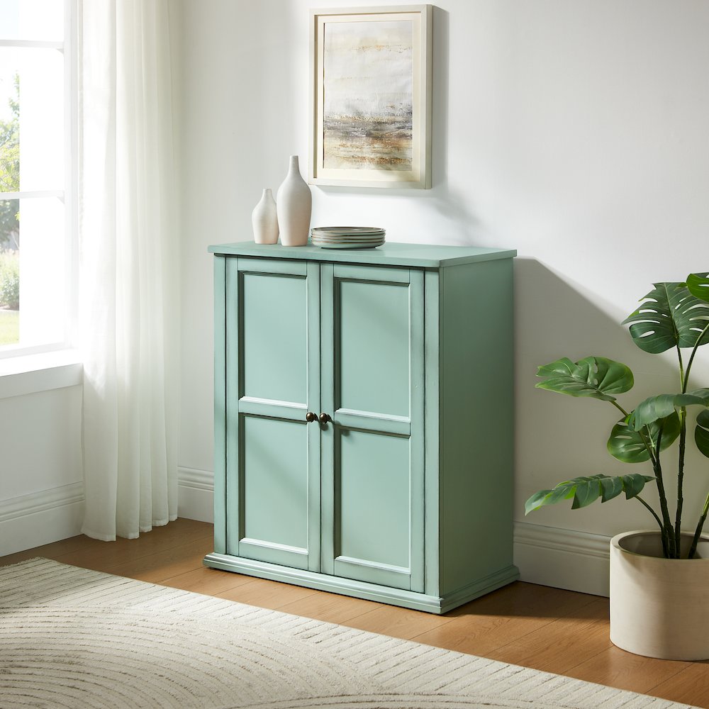 Gemma Medium Record Player Cabinet With Vinyl Storage White Oak