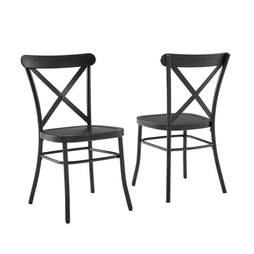 Camille 2-Piece Metal Dining Chair Set