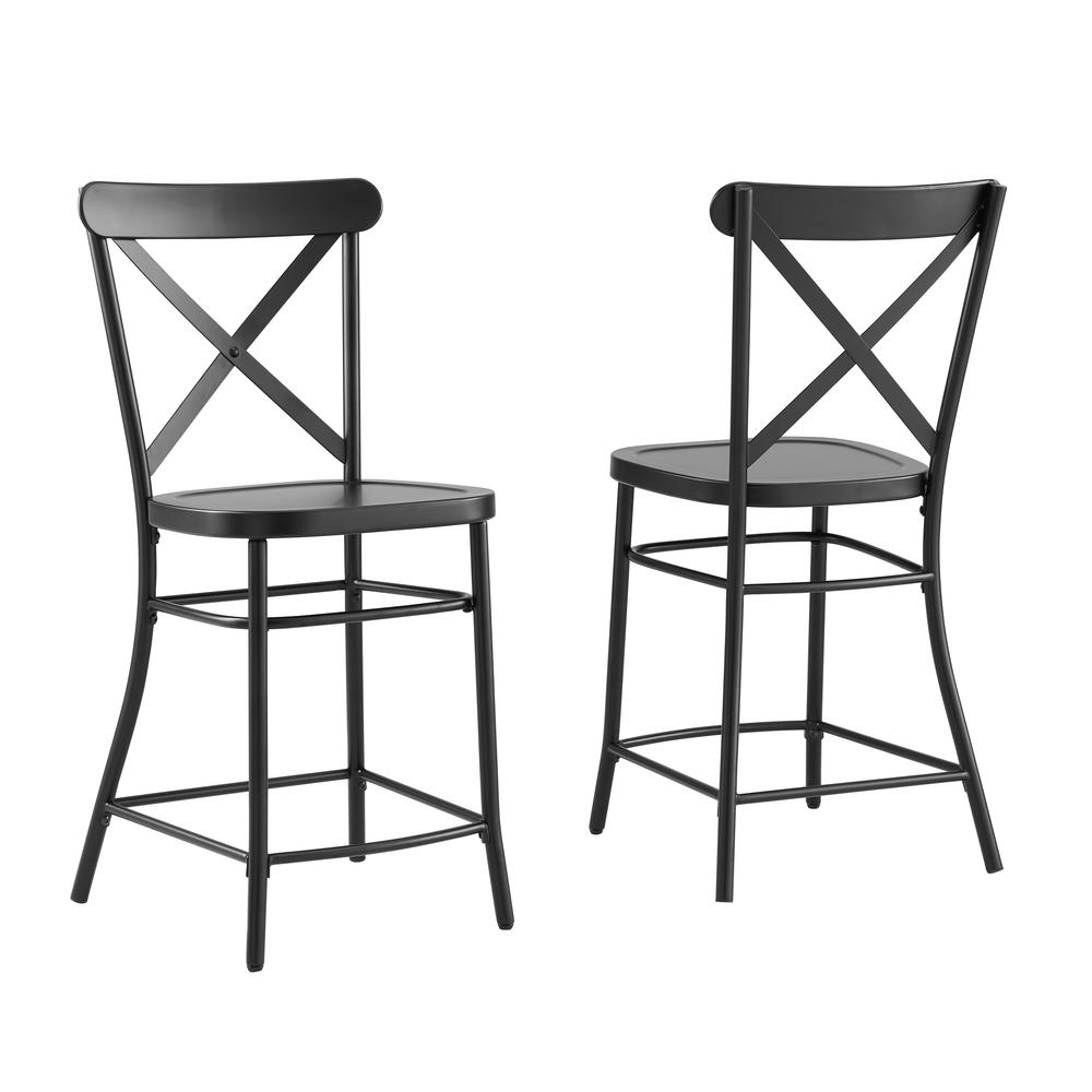 Camille 2-Piece Counter Height Bar Stool Set