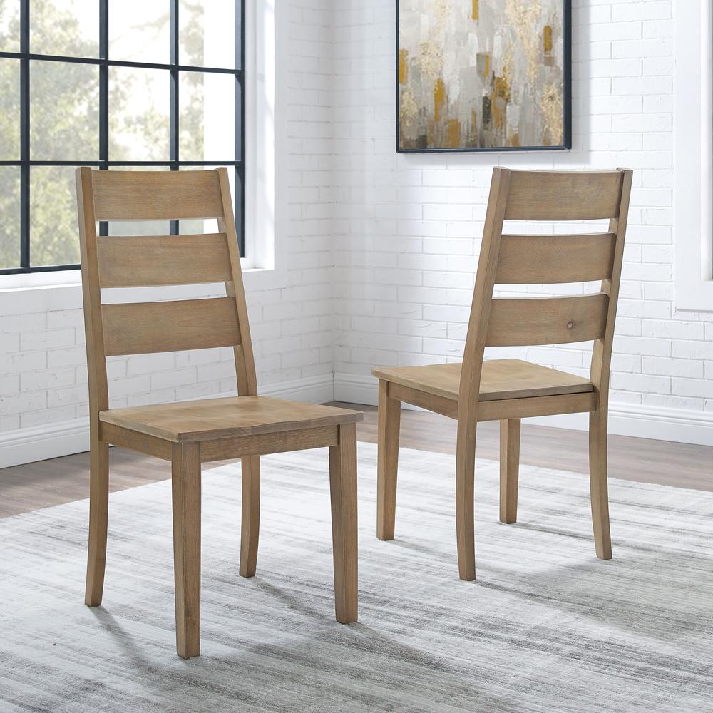 Joanna 2-Piece Ladder-Back Dining Chair Set