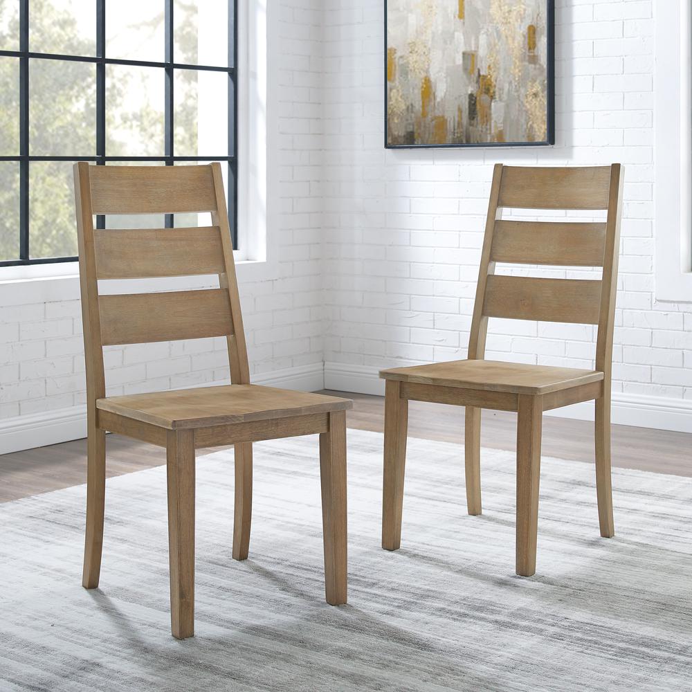 Joanna 2-Piece Ladder-Back Dining Chair Set