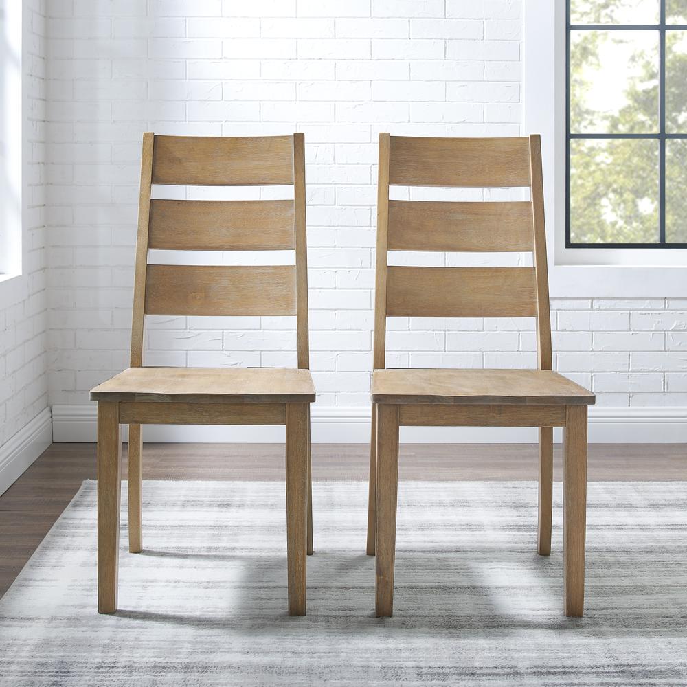 Joanna 2-Piece Ladder-Back Dining Chair Set