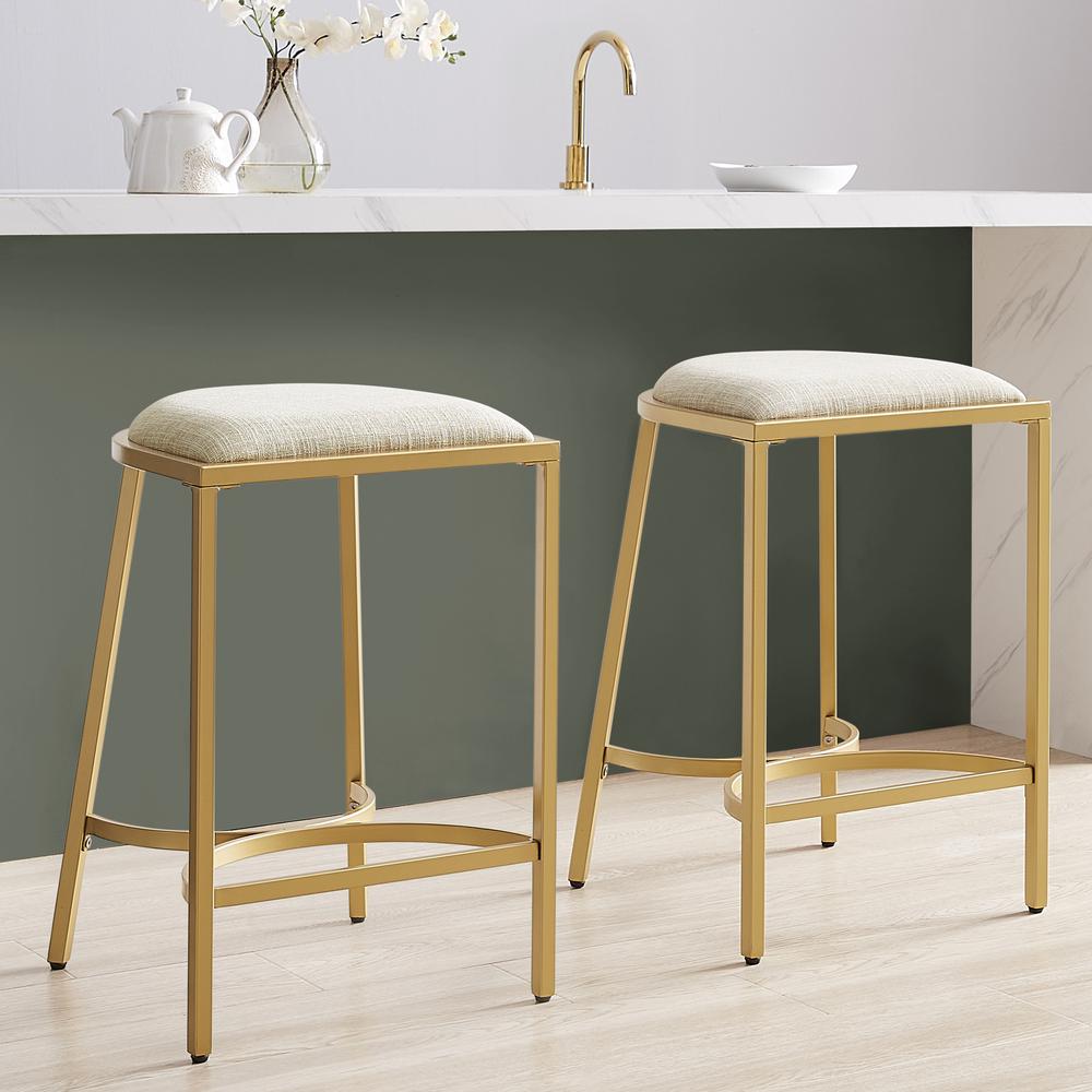 Ellery 2-Piece Counter Height Bar Stool Set