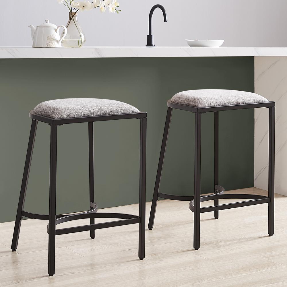 Ellery 2-Piece Counter Height Bar Stool Set