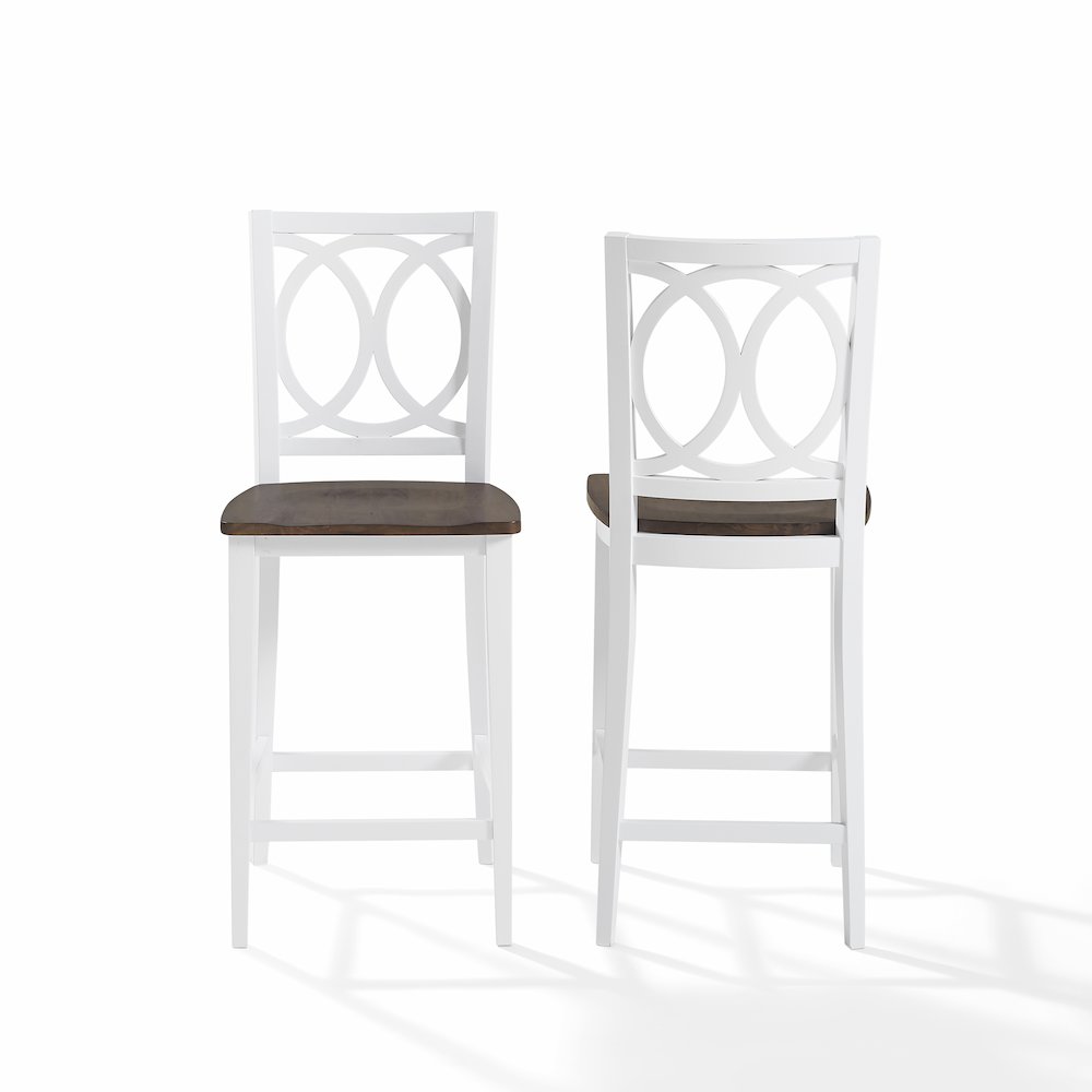 Charlotte 2-Piece Counter Height Bar Stool Set