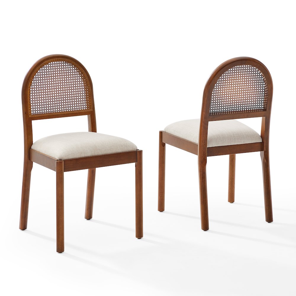 Kennedy 2-Piece Dining Chair Set In Walnut