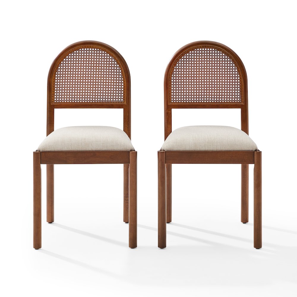 Kennedy 2-Piece Dining Chair Set In Walnut