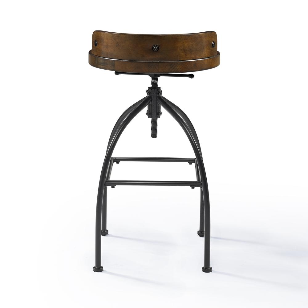 Edison Adjustable Height Swivel Bar Stool