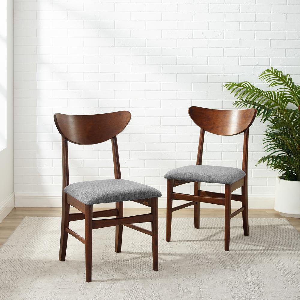 Landon 2-Piece Wood Dining Chairs W/Upholstered Seat
