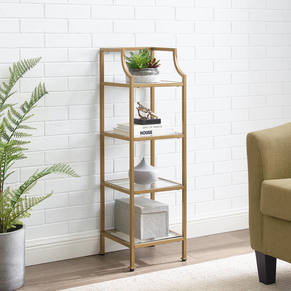 Aimee Short Etagere Bookcase