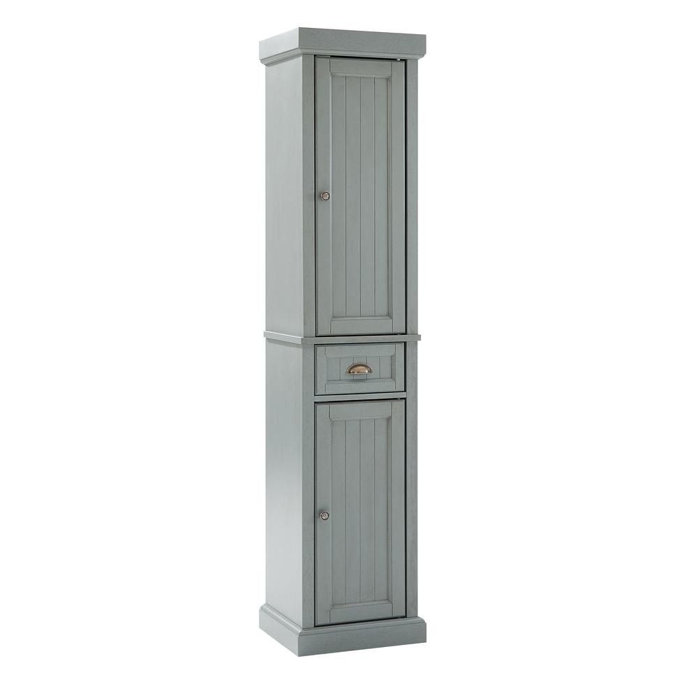 Seaside Tall Linen Storage Cabinet