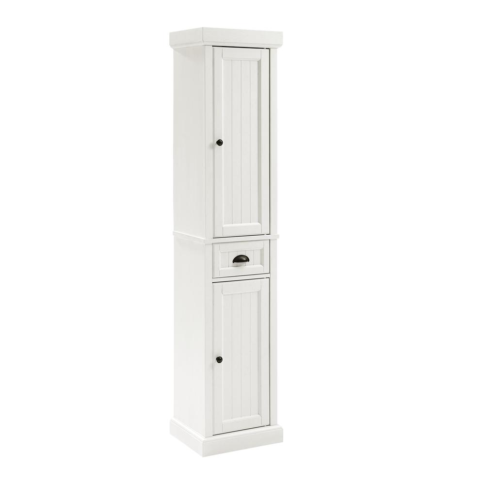 Seaside Tall Linen Storage Cabinet