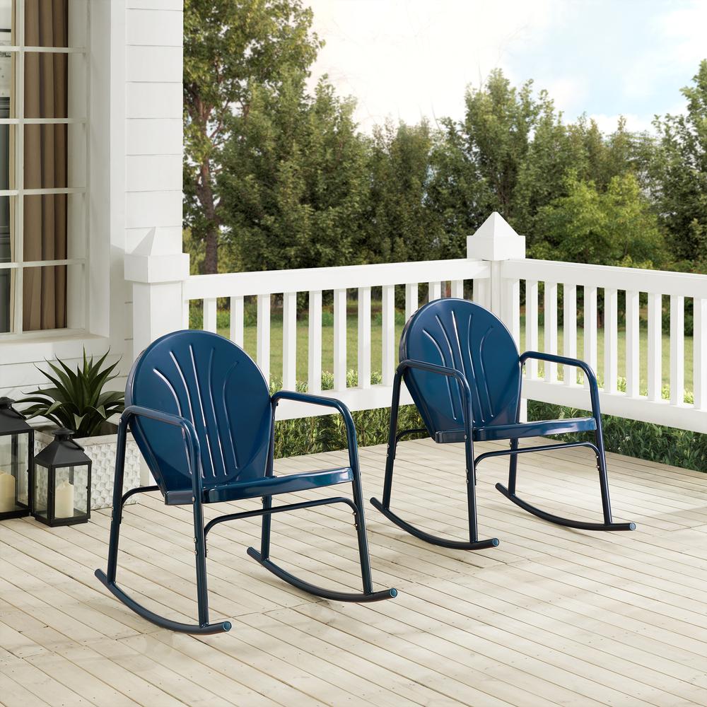 Griffith 2Pc Retro Outdoor Rocking Chair Set