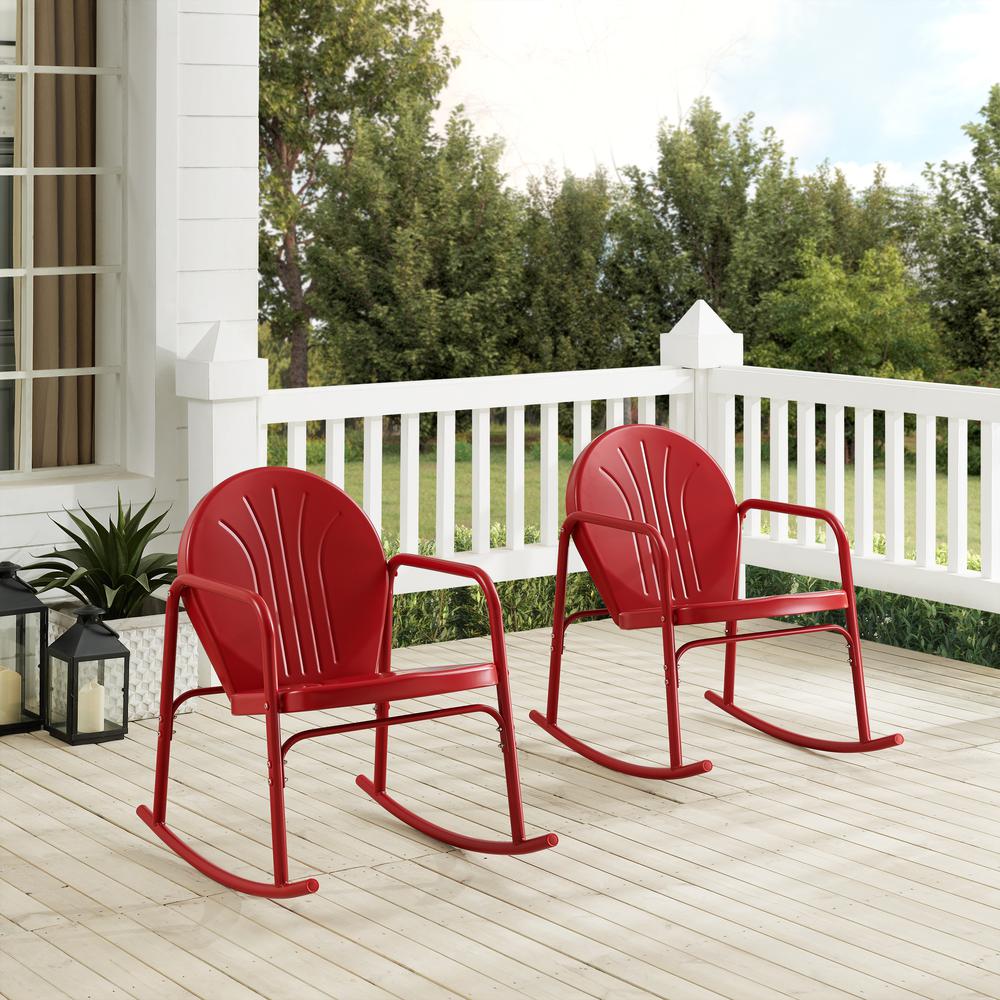 Griffith 2Pc Retro Outdoor Rocking Chair Set