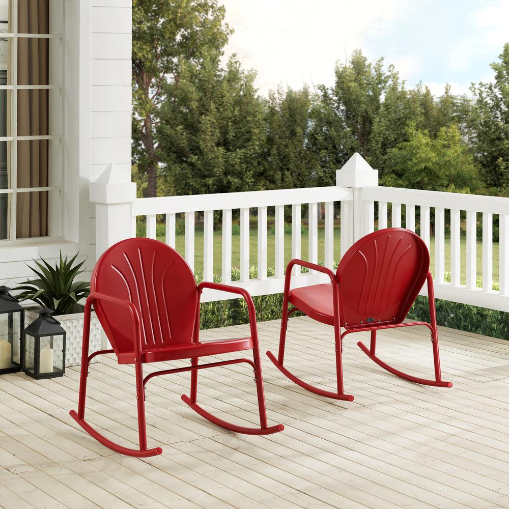 Griffith 2Pc Retro Outdoor Rocking Chair Set