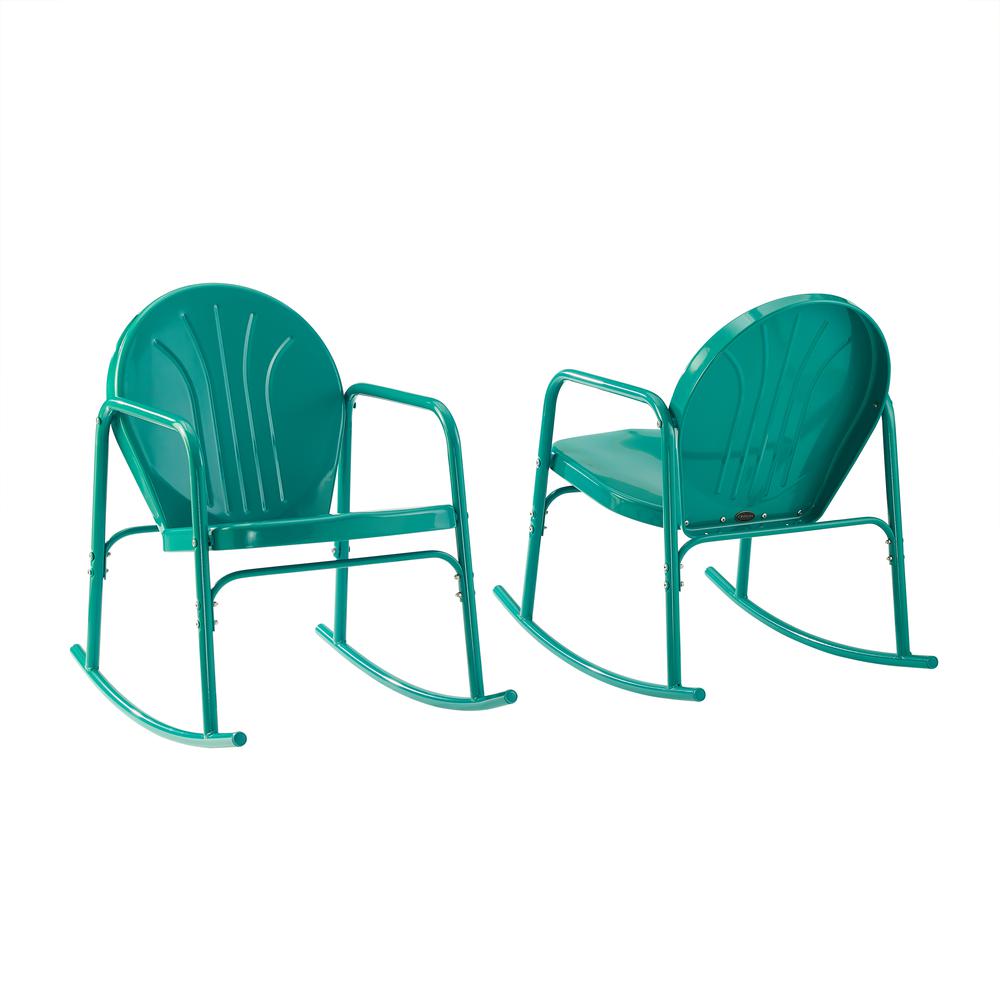 Griffith 2Pc Retro Outdoor Rocking Chair Set