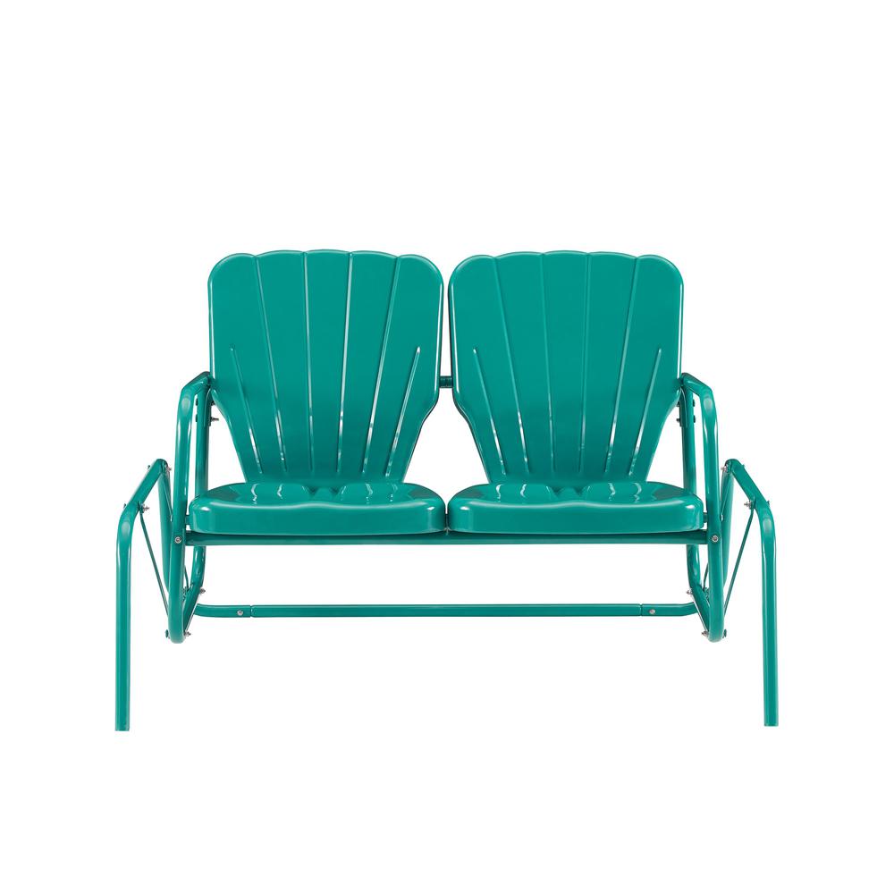 Ridgeland Retro Outdoor Loveseat Glider