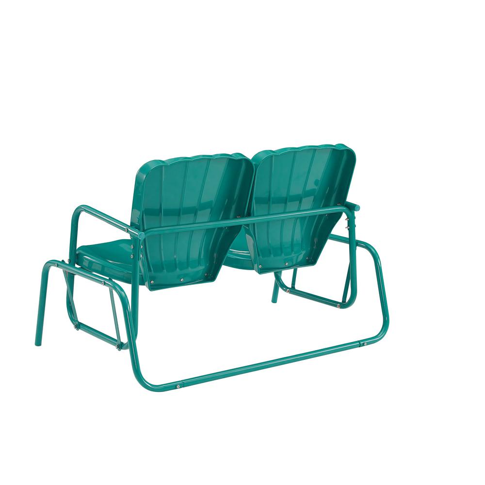 Ridgeland Retro Outdoor Loveseat Glider