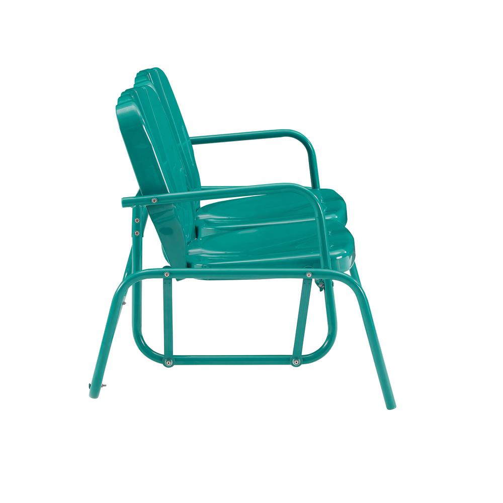 Ridgeland Retro Outdoor Loveseat Glider