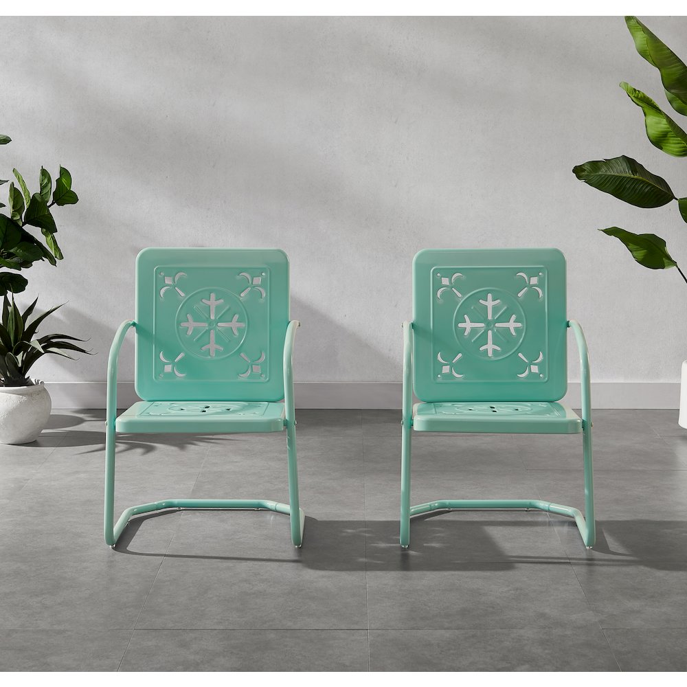 Azalea 2-Piece Retro Outdoor Chair Set